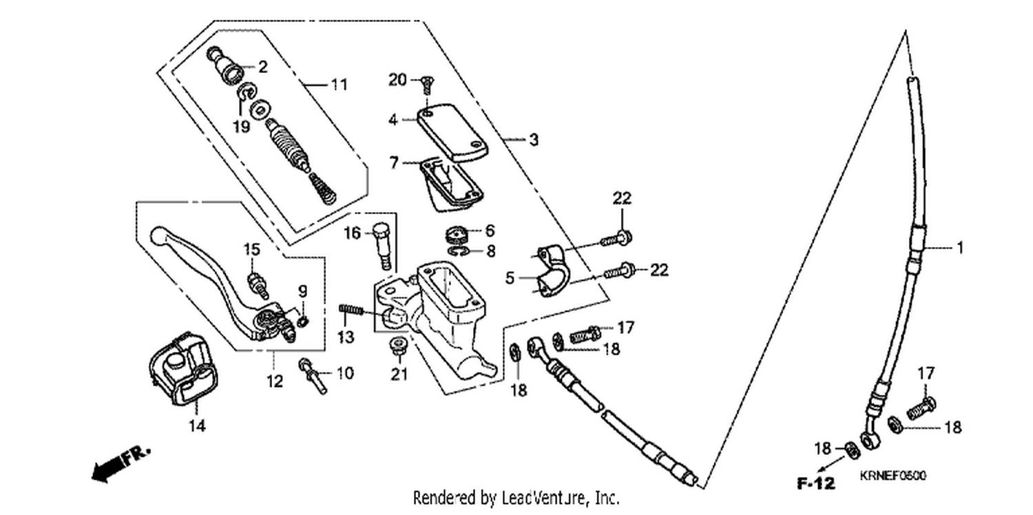  FR. BRAKE MASTER CYLINDER
