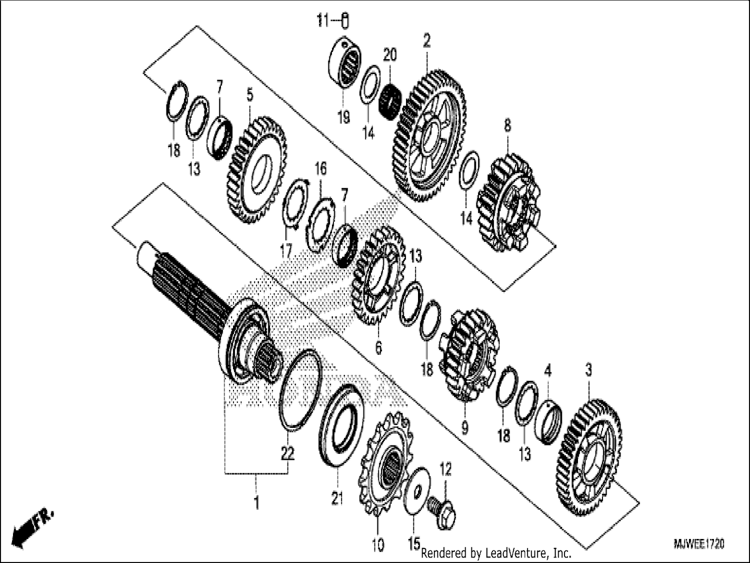  20 TRANSMISSION (COUNTERSHAFT)