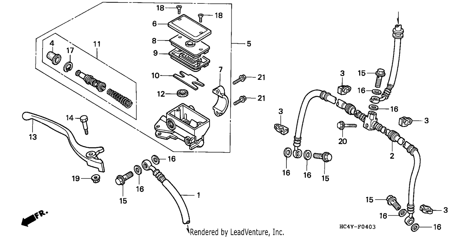 FR. BRAKE MASTER CYLINDER