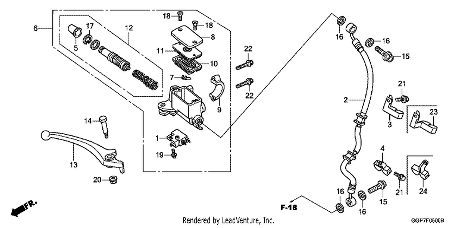  FRONT BRAKE MASTER CYLI NDER