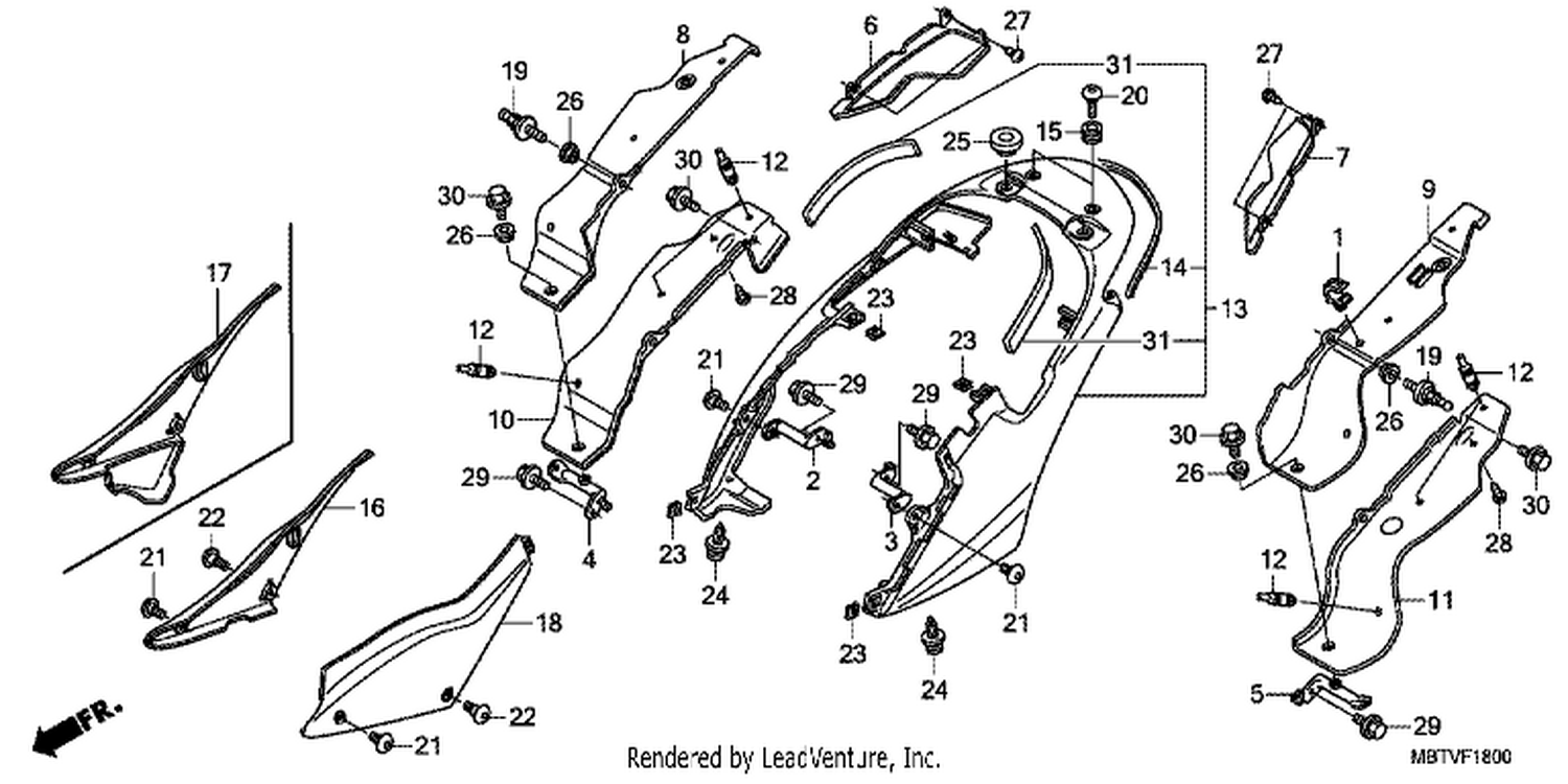  SEAT COWL/SIDE COVER