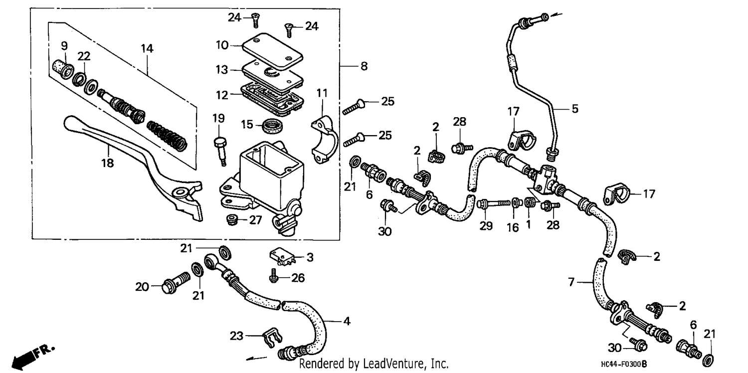 FR. BRAKE MASTER CYLINDER