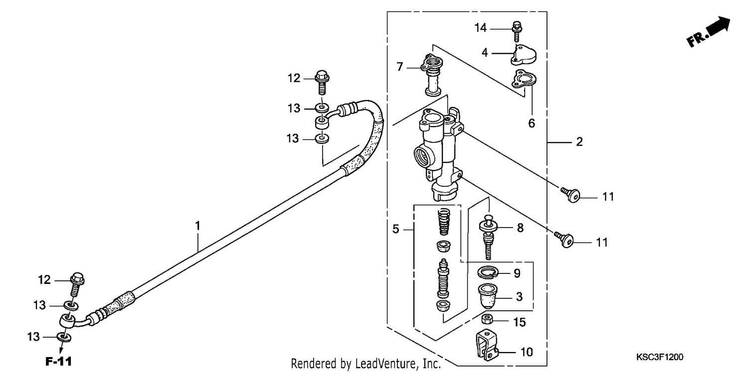 RR. BRAKE MASTER CYLINDER