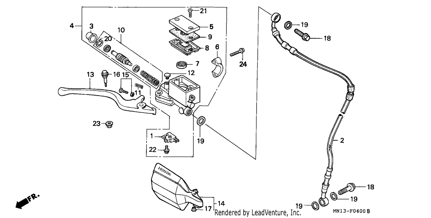 FR. BRAKE MASTER CYLINDER
