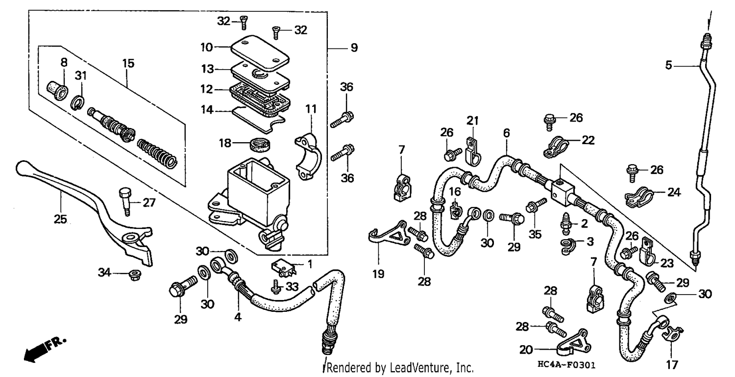 FR. BRAKE MASTER CYLINDER