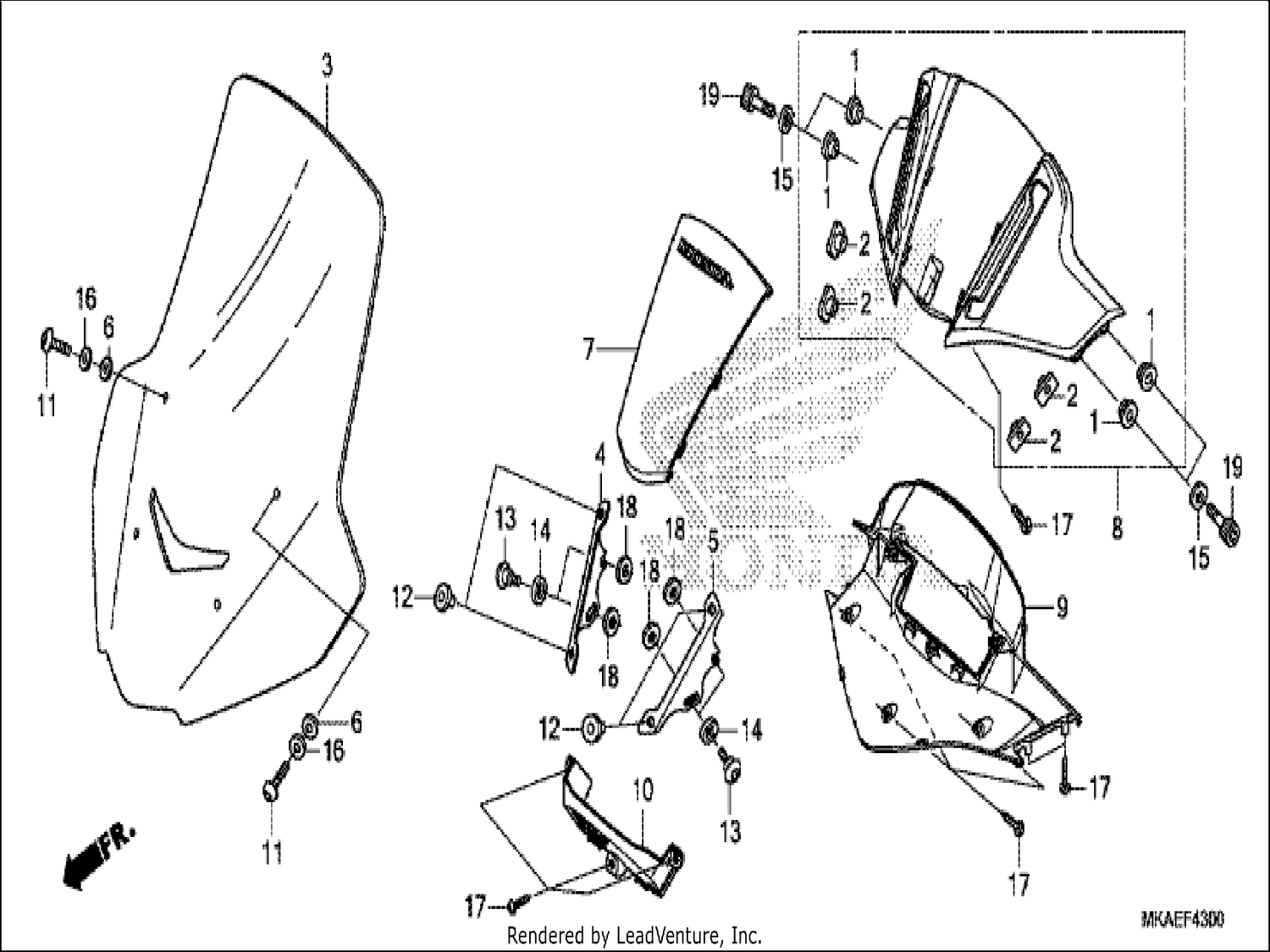  METER VISOR/WINDSCREEN