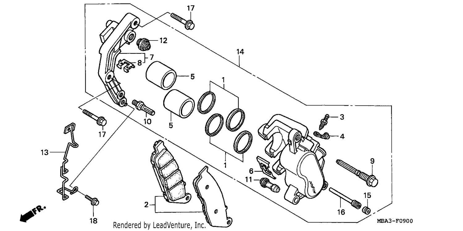 FRONT BRAKE CALIPER