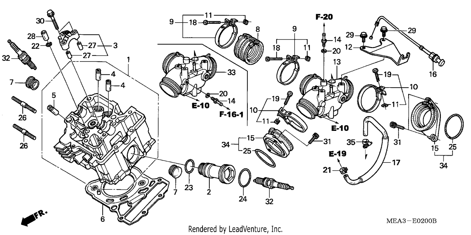 FRONT CYLINDER HEAD