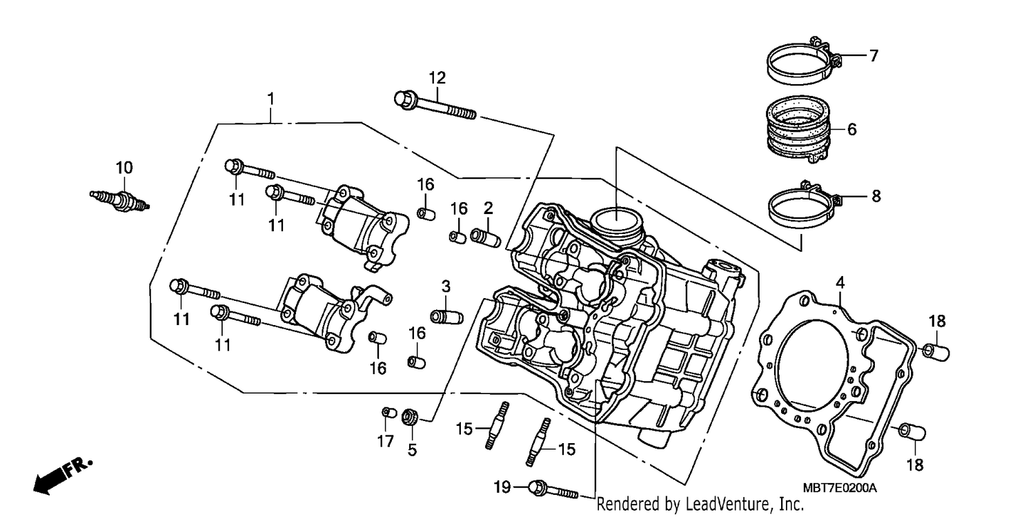 FRONT CYLINDER HEAD