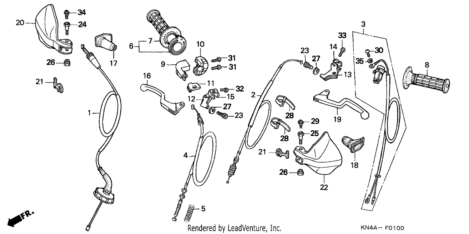 HANDLE LEVER/CABLE
