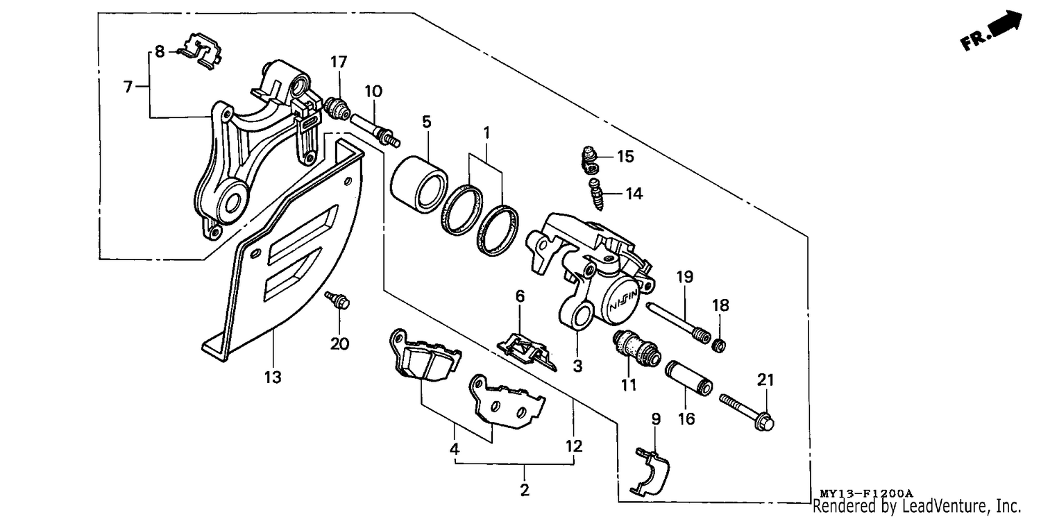 REAR BRAKE CALIPER