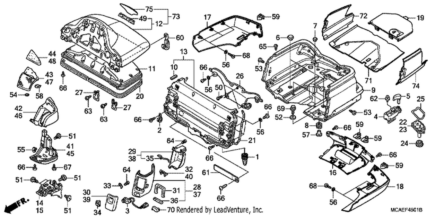 1 TRUNK BOX (GL1800C/D/E/F/G)