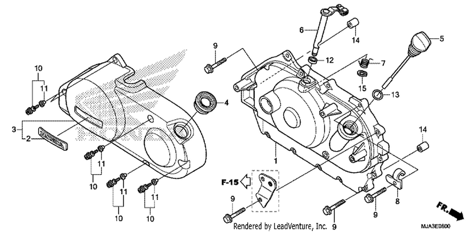  RIGHT CRANKCASE COVER (VT750C/C2S/CA/CS)
