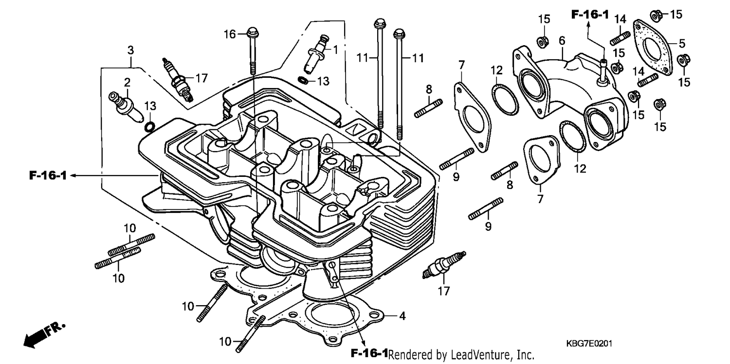 CYLINDER HEAD (CB250P6)