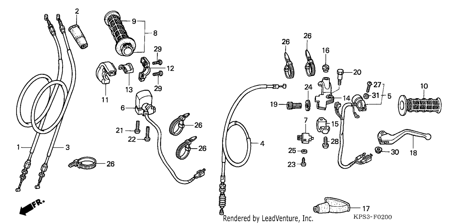 HANDLE LEVER/SWITCH/CABLE