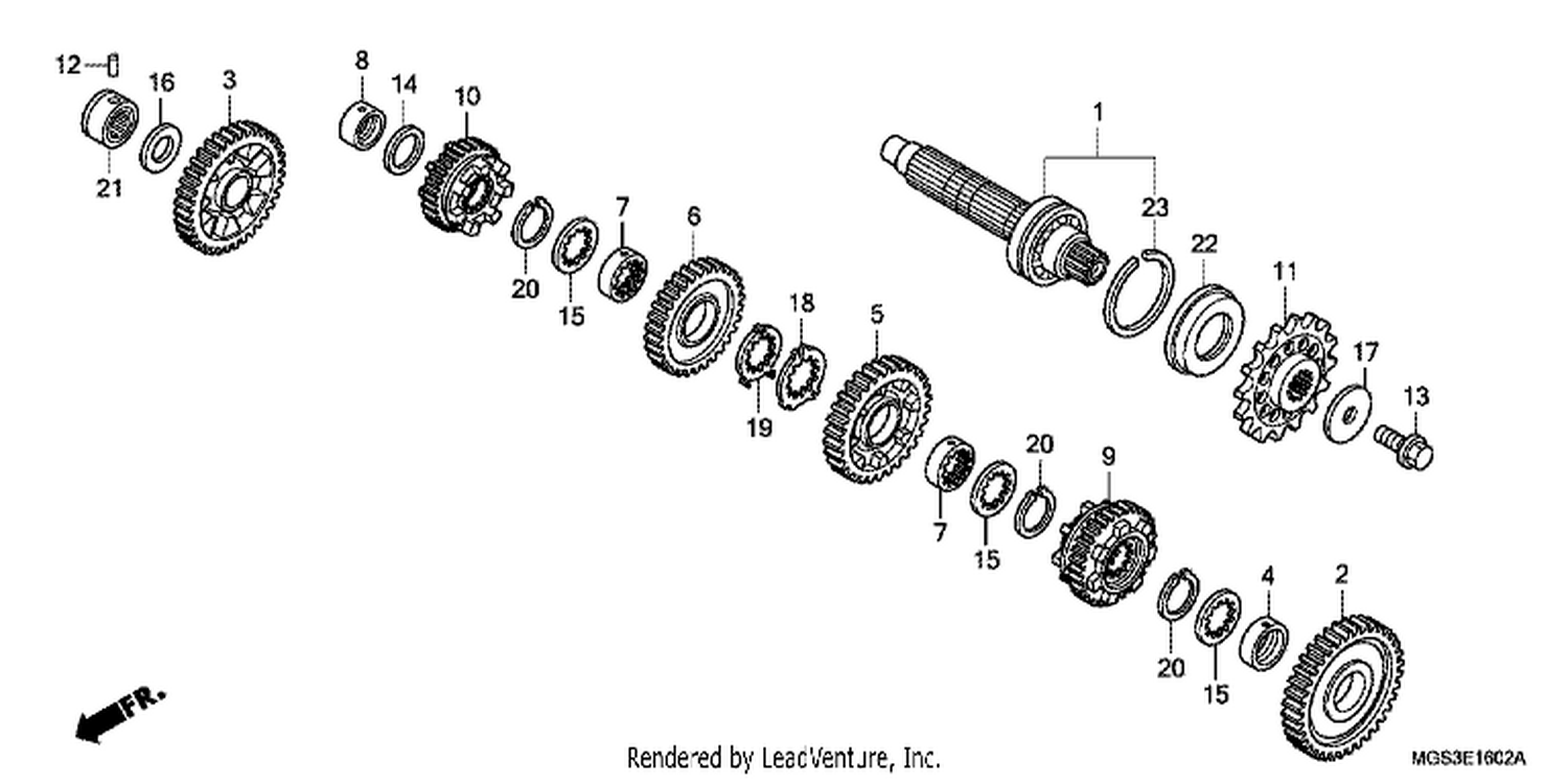  2 TRANSMI SSI ON ( NC700XD) (COUNTERSHAFT)