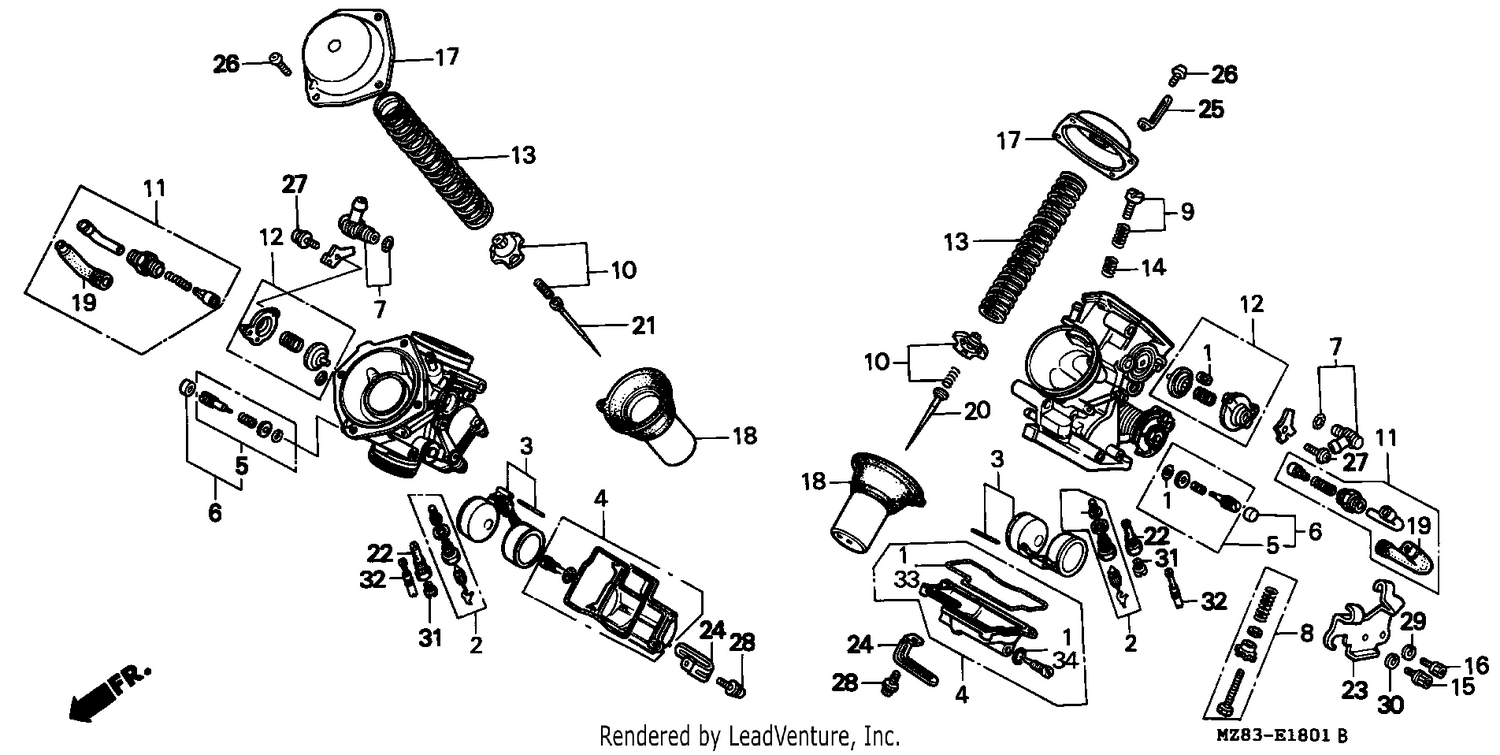 CARBURETOR (COMPONENT PARTS)