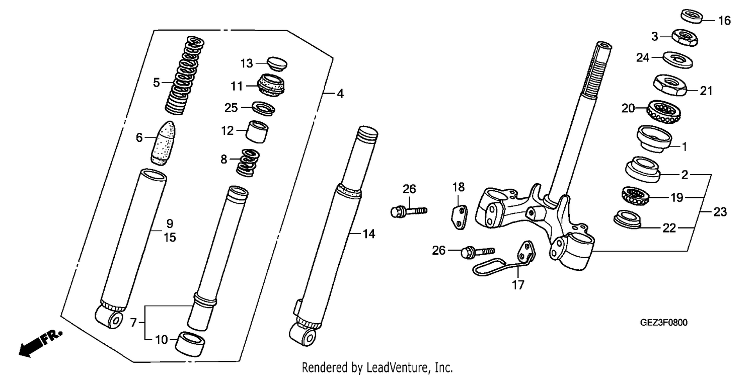 FRONT FORK/FRONT CUSHION