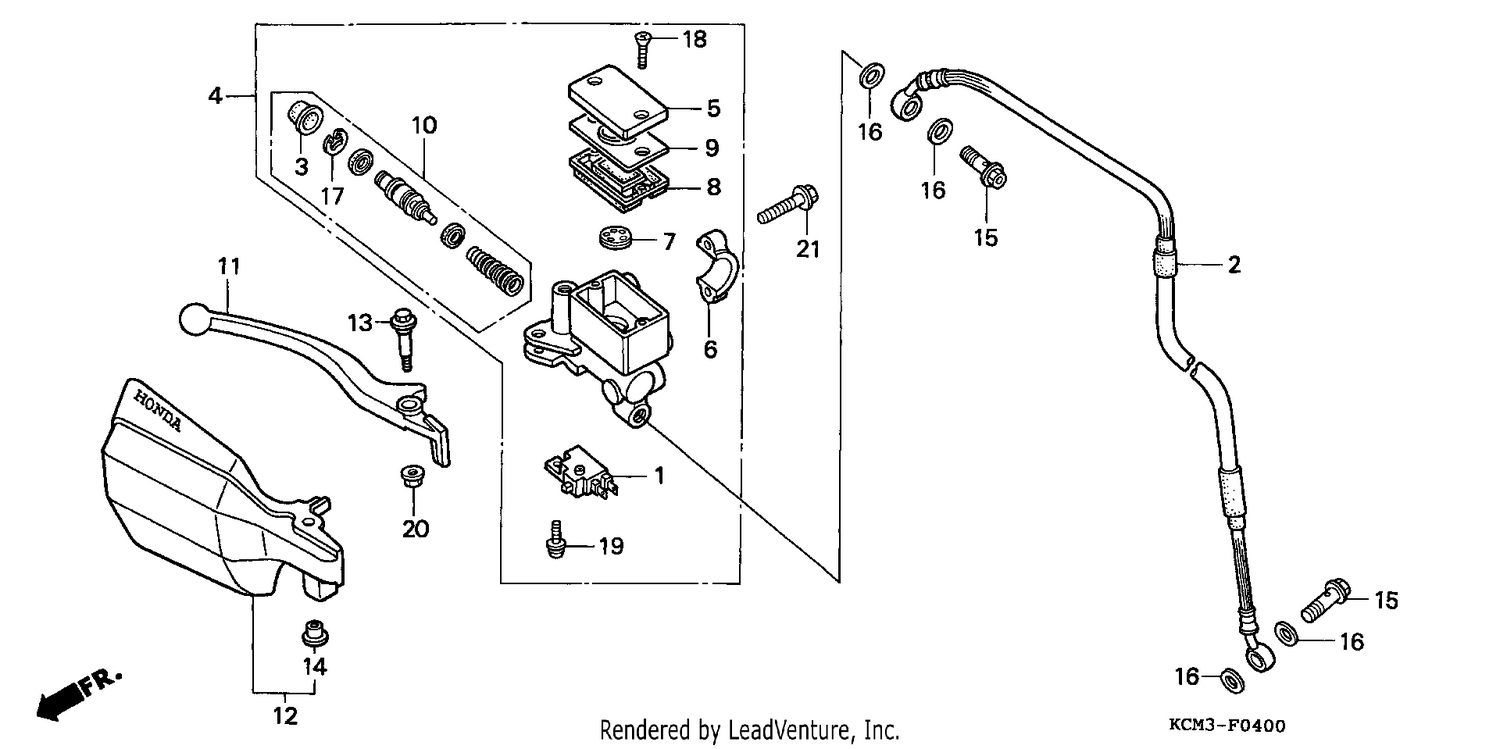 FR. BRAKE MASTER CYLINDER