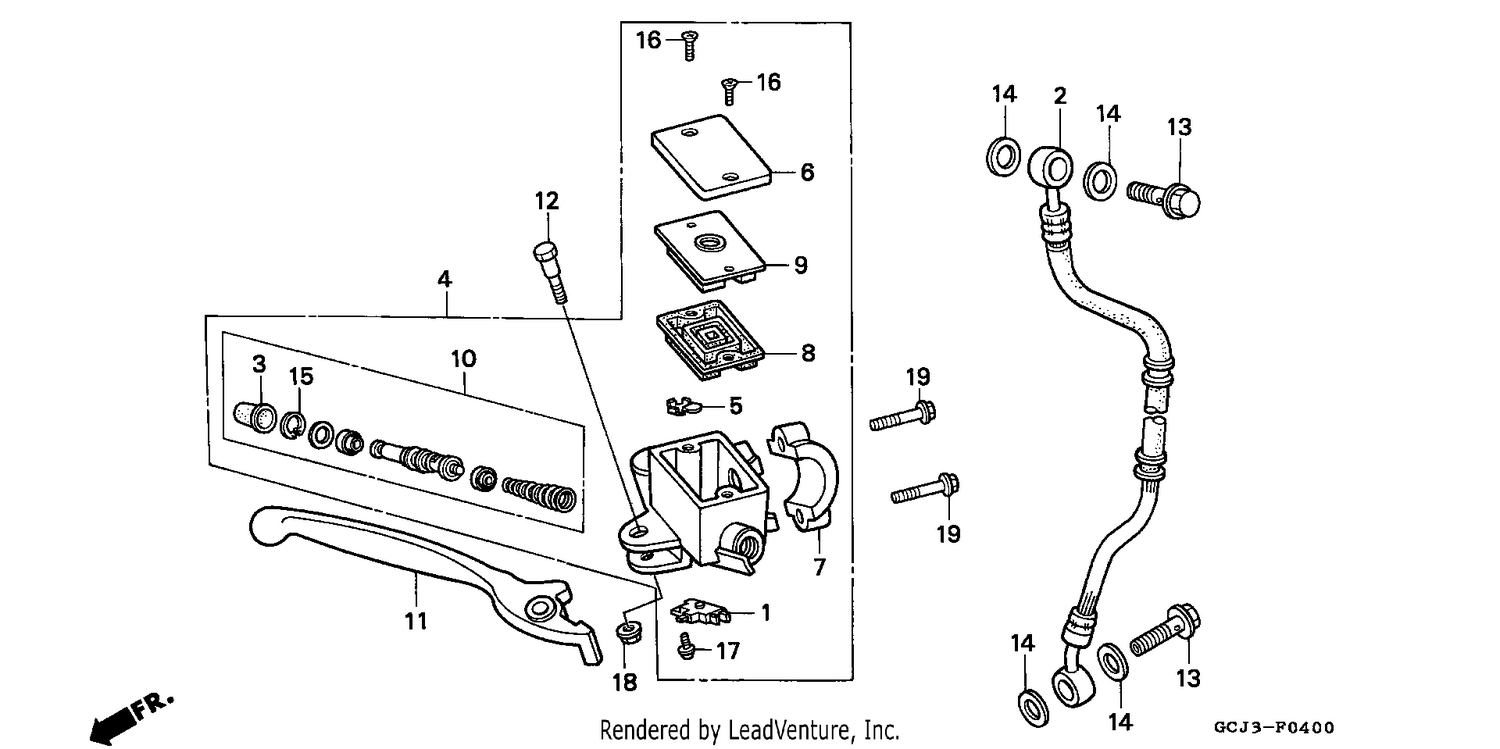 FR. BRAKE MASTER CYLINDER