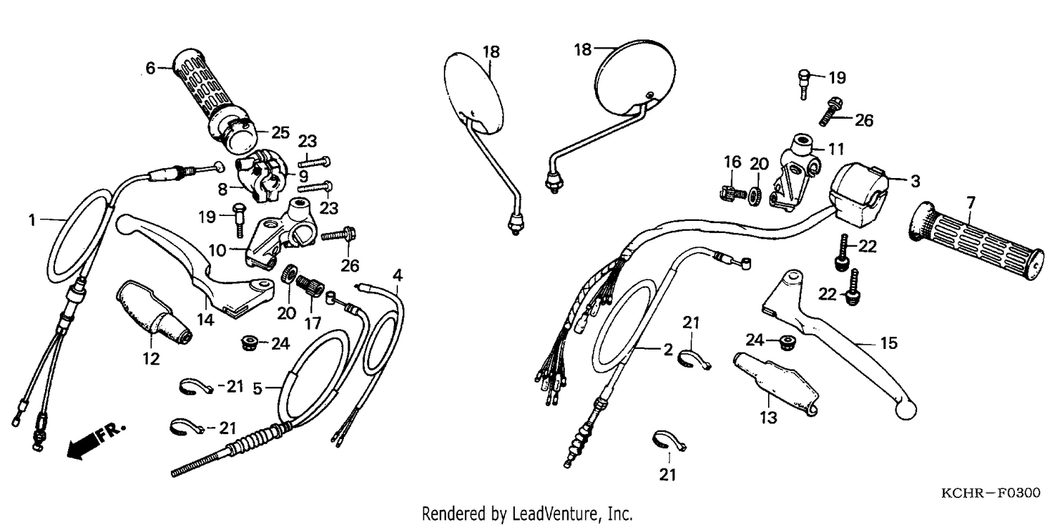 HANDLE LEVER/CABLE/SWITCH