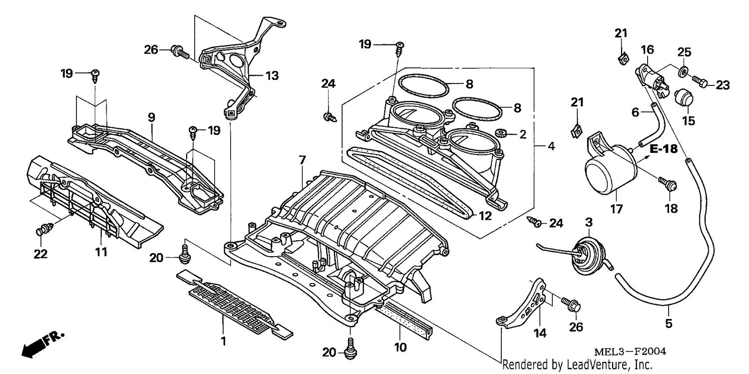 AIR INTAKE DUCT/SOLENOID VALVE (CBR1000RR6/7)
