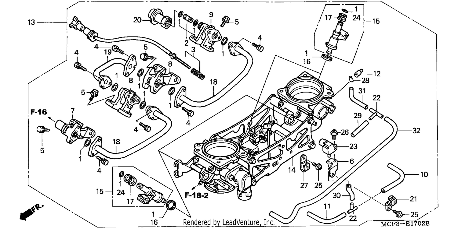 THROTTLE BODY (ASSY.) (VT R1000SP2/3/4/5/6)