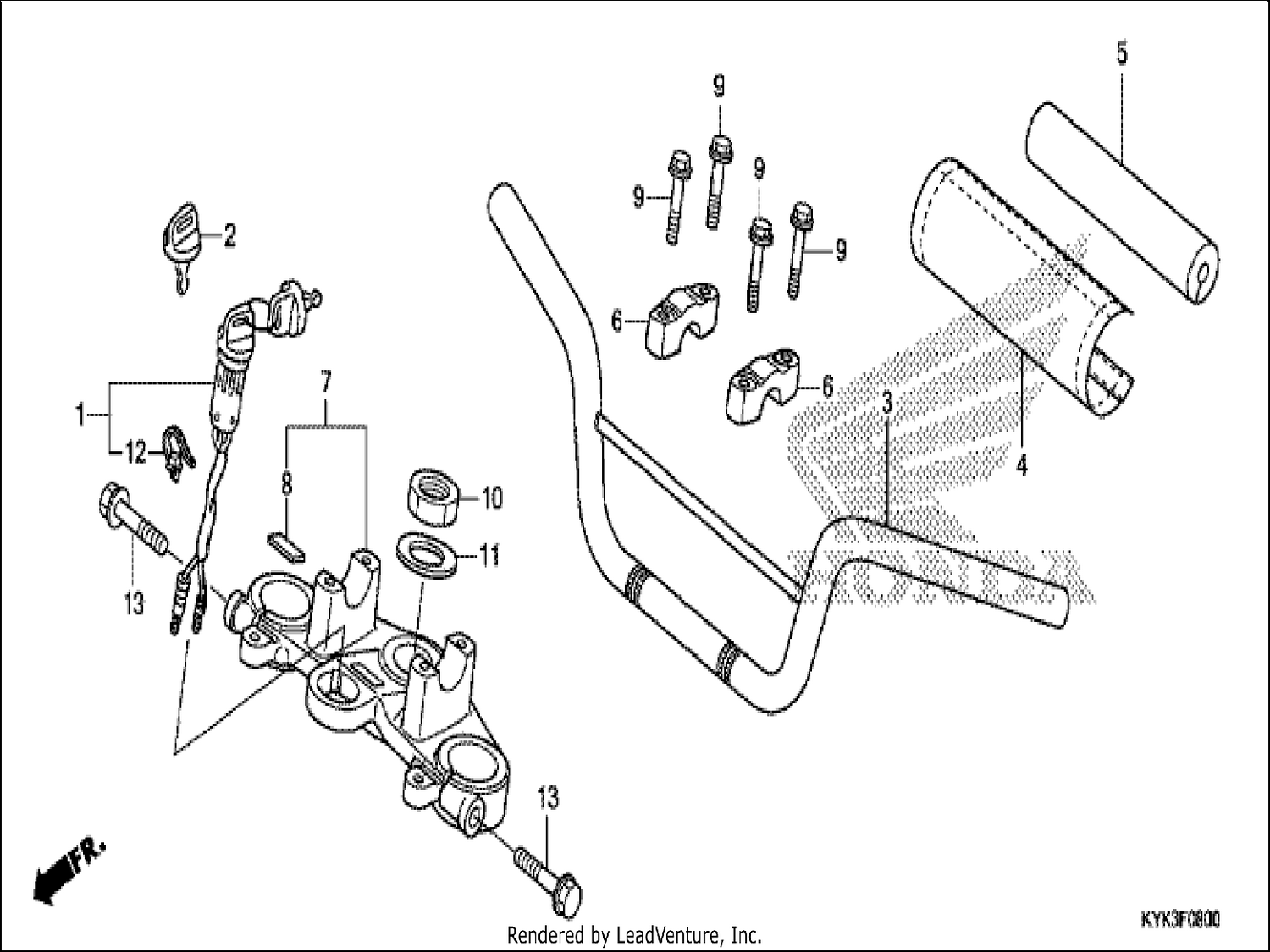  HANDLE PIPE/TOP BRIDGE