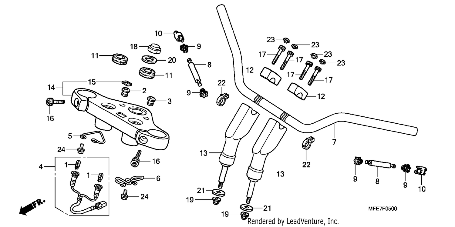 HANDLE PIPE/TOP BRIDGE