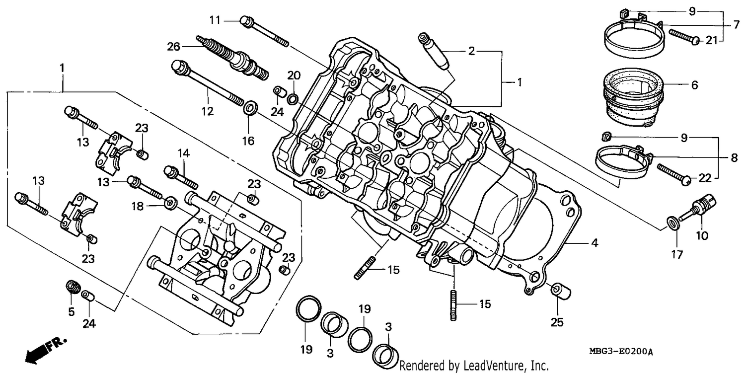 FRONT CYLINDER HEAD