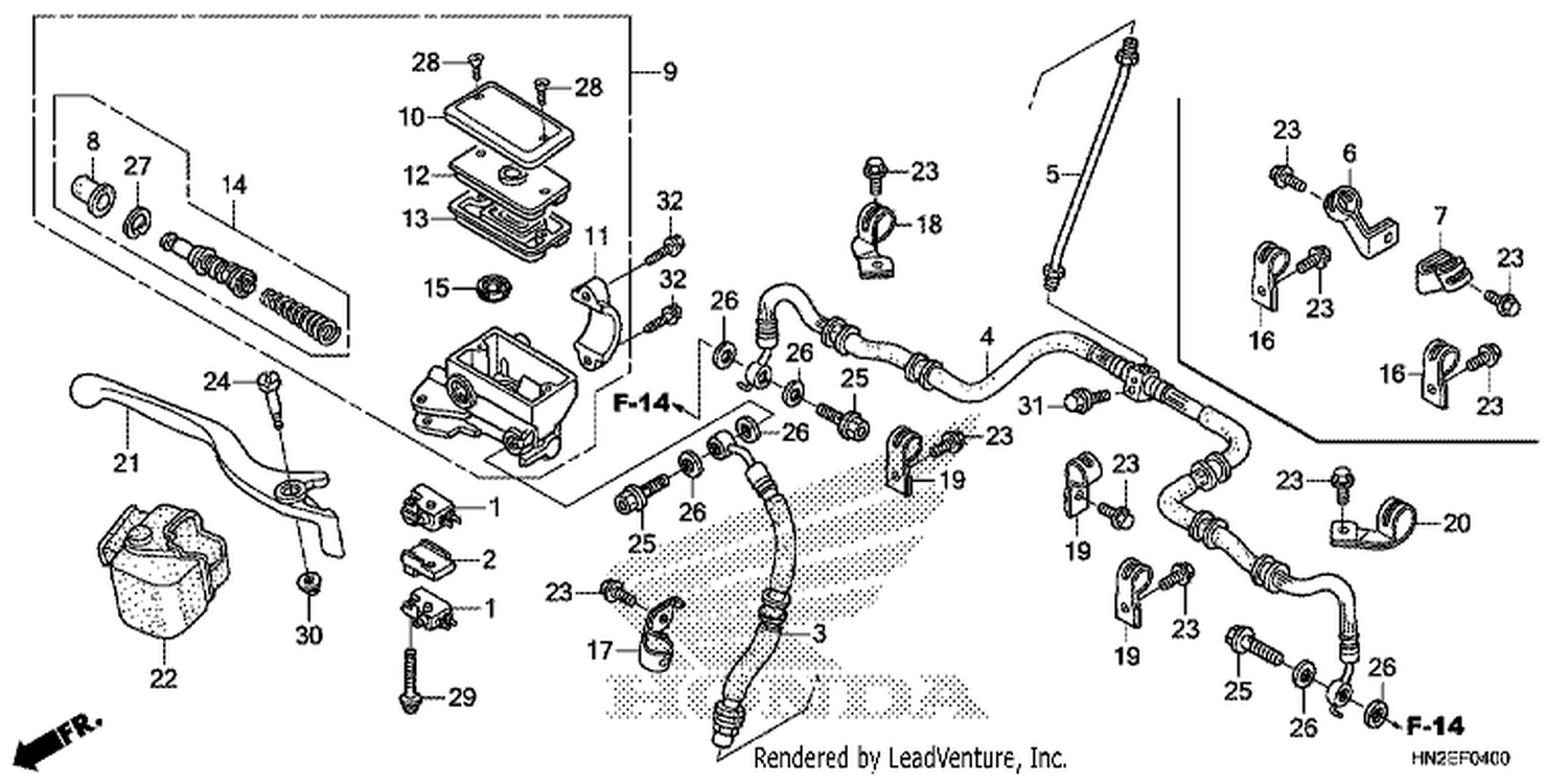  FRONT BRAKE MASTER CYLI NDER