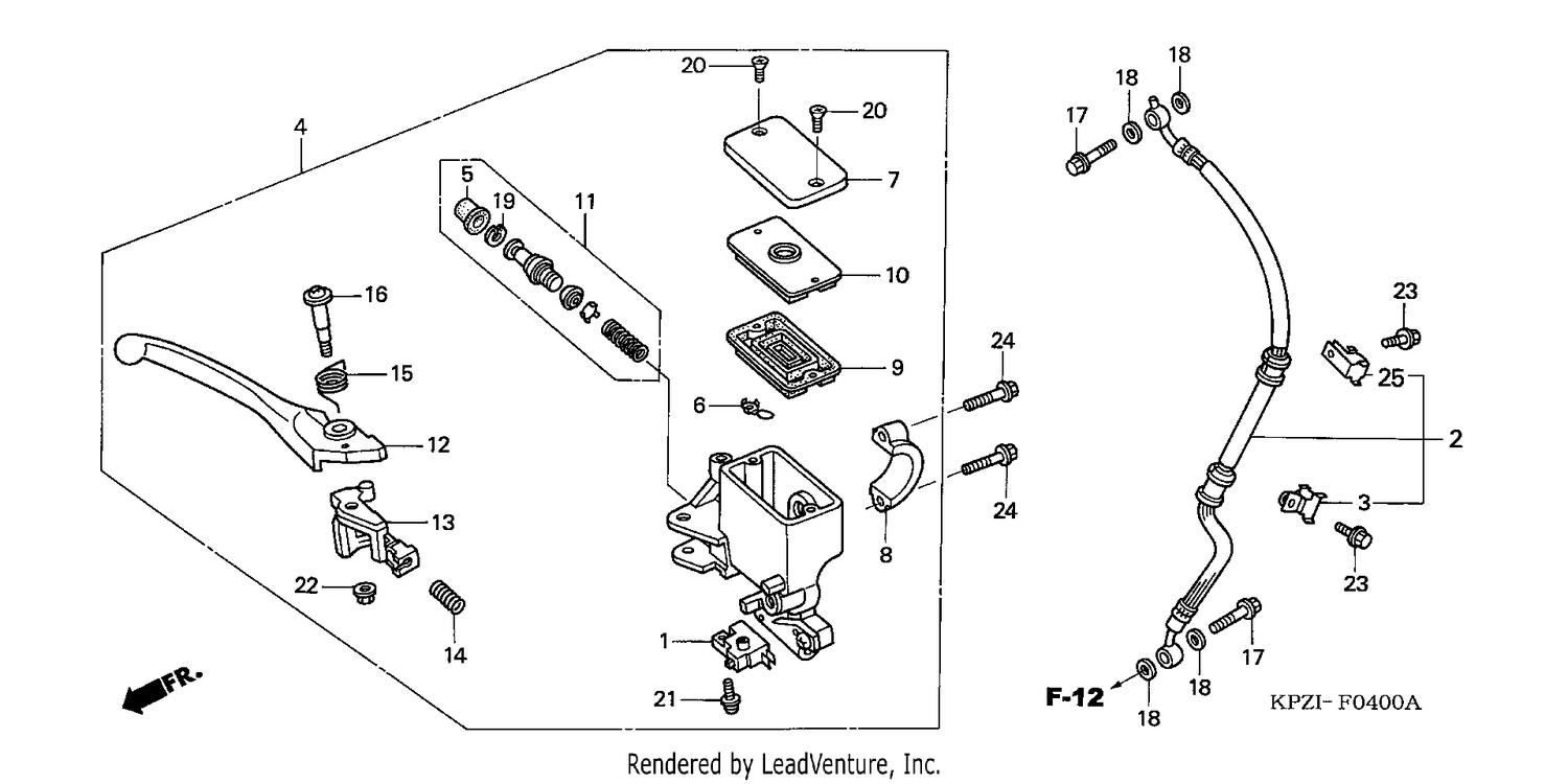 FR. BRAKE MASTER CYLINDER