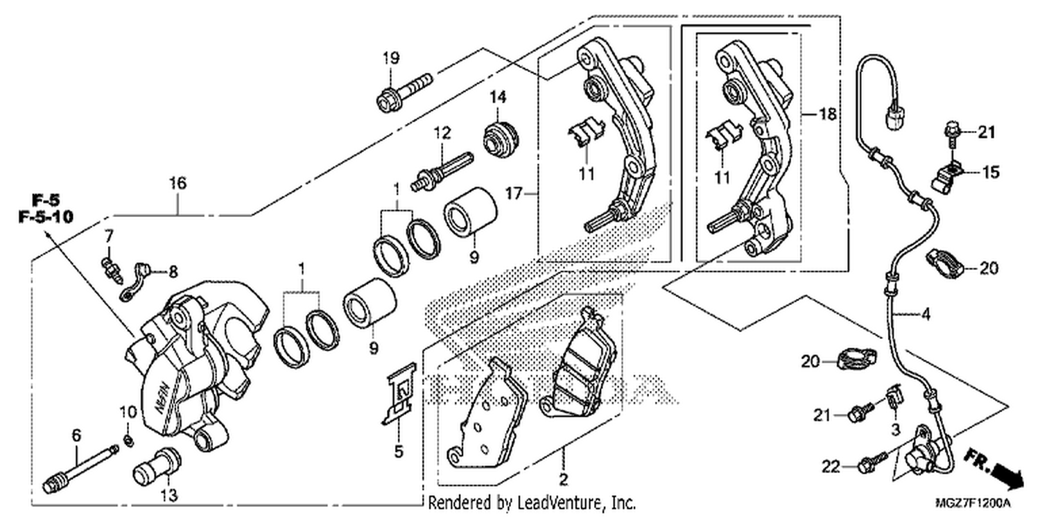  FRONT BRAKE CALI PER