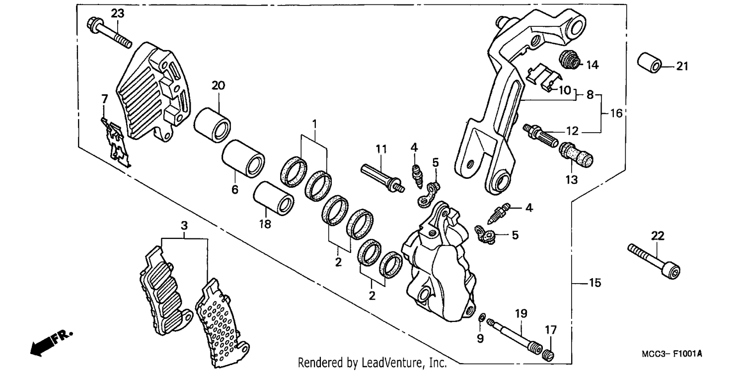 FRONT BRAKE CALIPER (2)