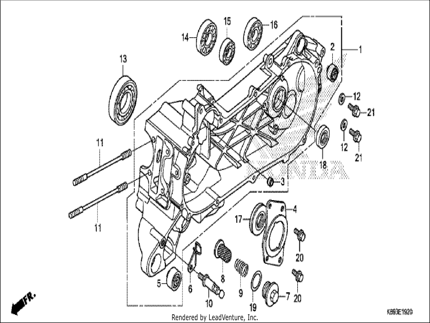  20 LEFT CRANKCASE