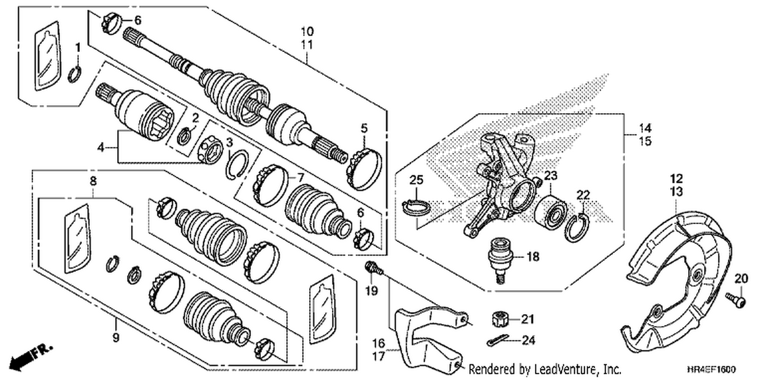  FRONT KNUCKLE/FRONT DRIVE SHAFT