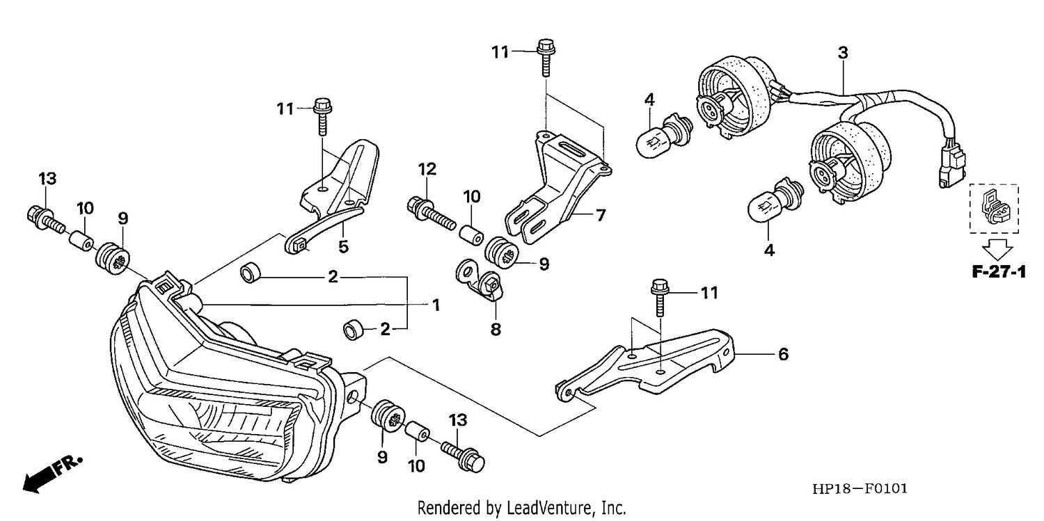 HEADLIGHT (TRX450R6,7,8/ER6,7,8)