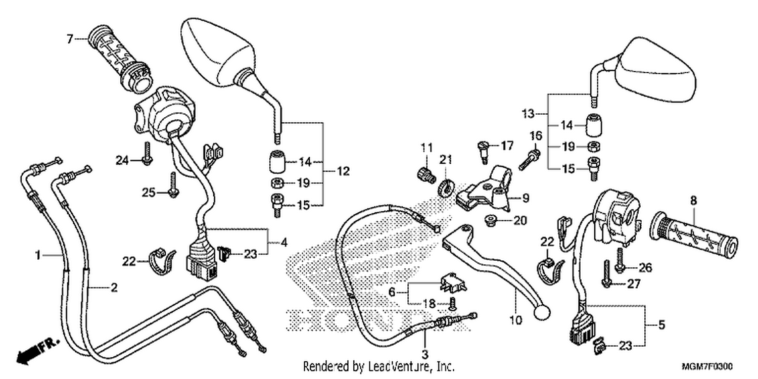  HANDLE LEVER/ SWI TCH/ CABLE
