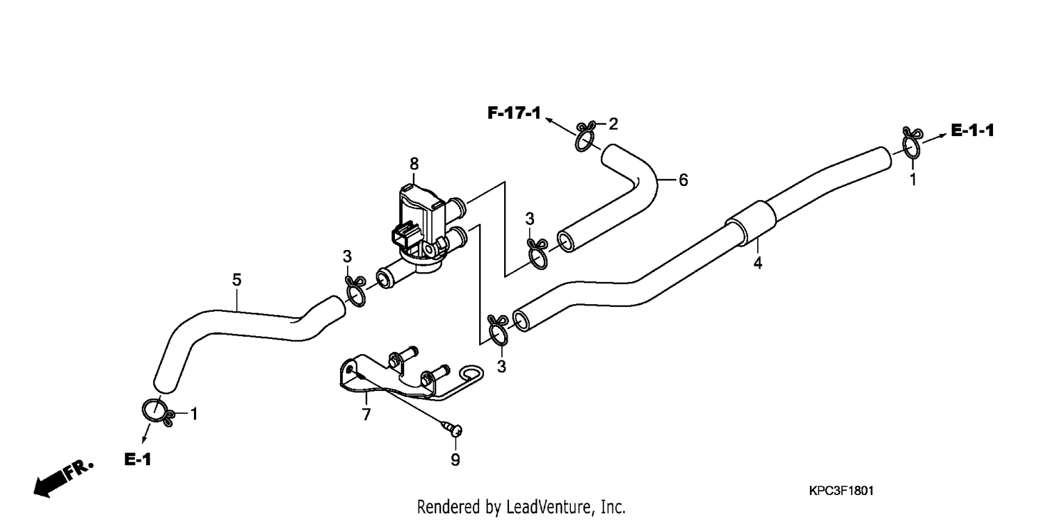 AIR INJECTION CONTROL VALVE (XL125V7/8)