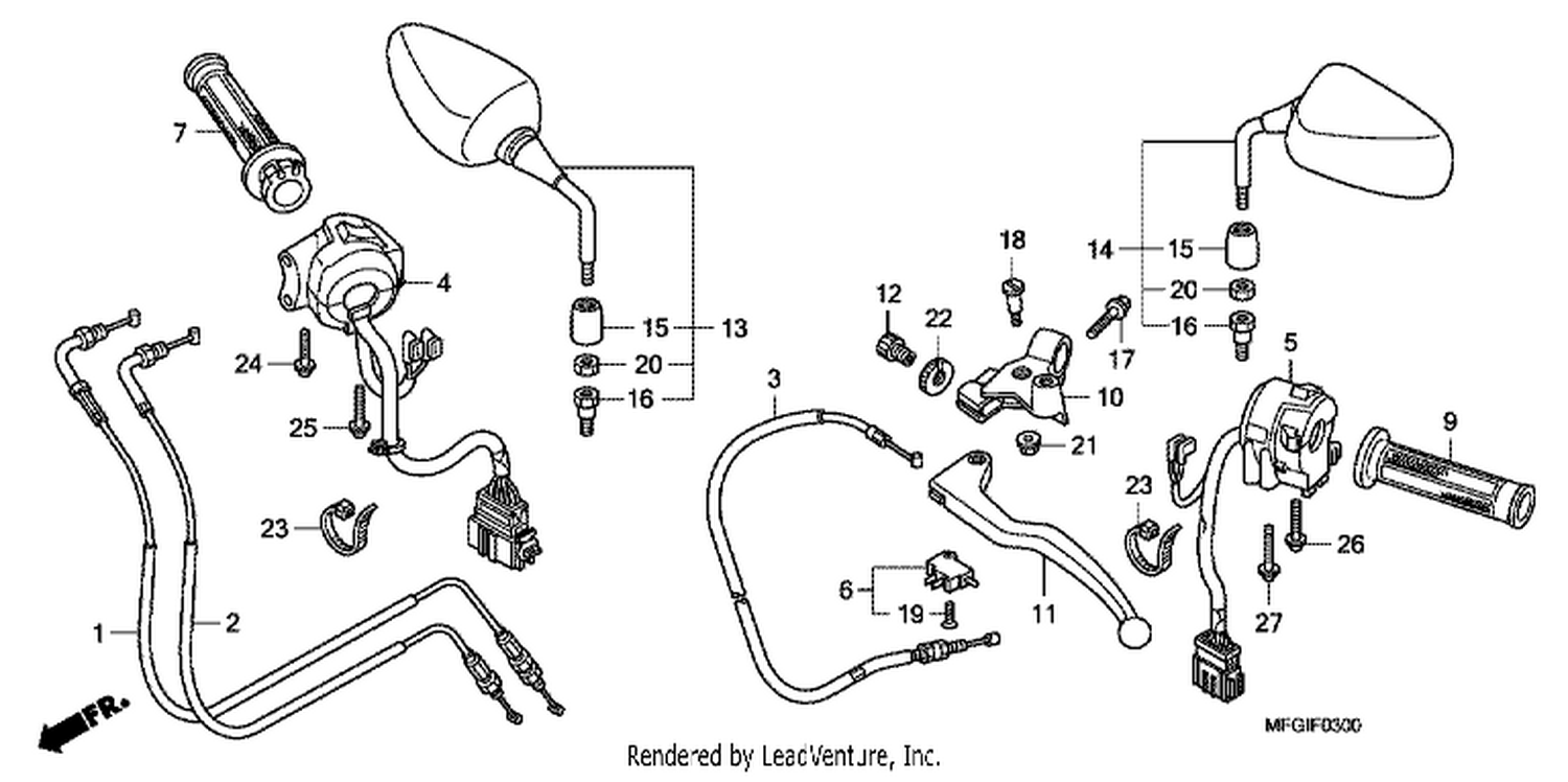  HANDLE LEVER/ SWI TCH/ CABLE