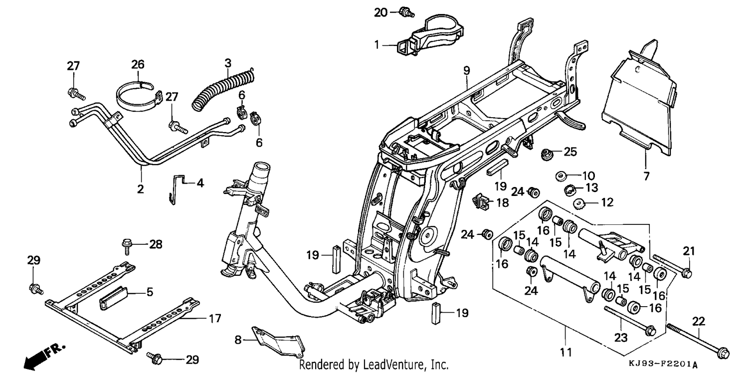 FRAME BODY (CH125G)