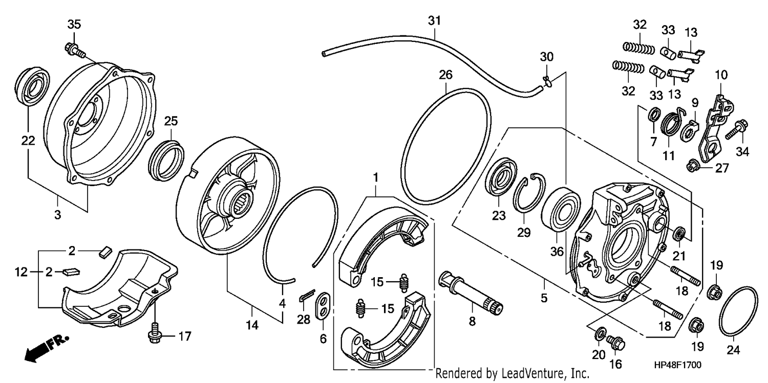REAR BRAKE PANEL