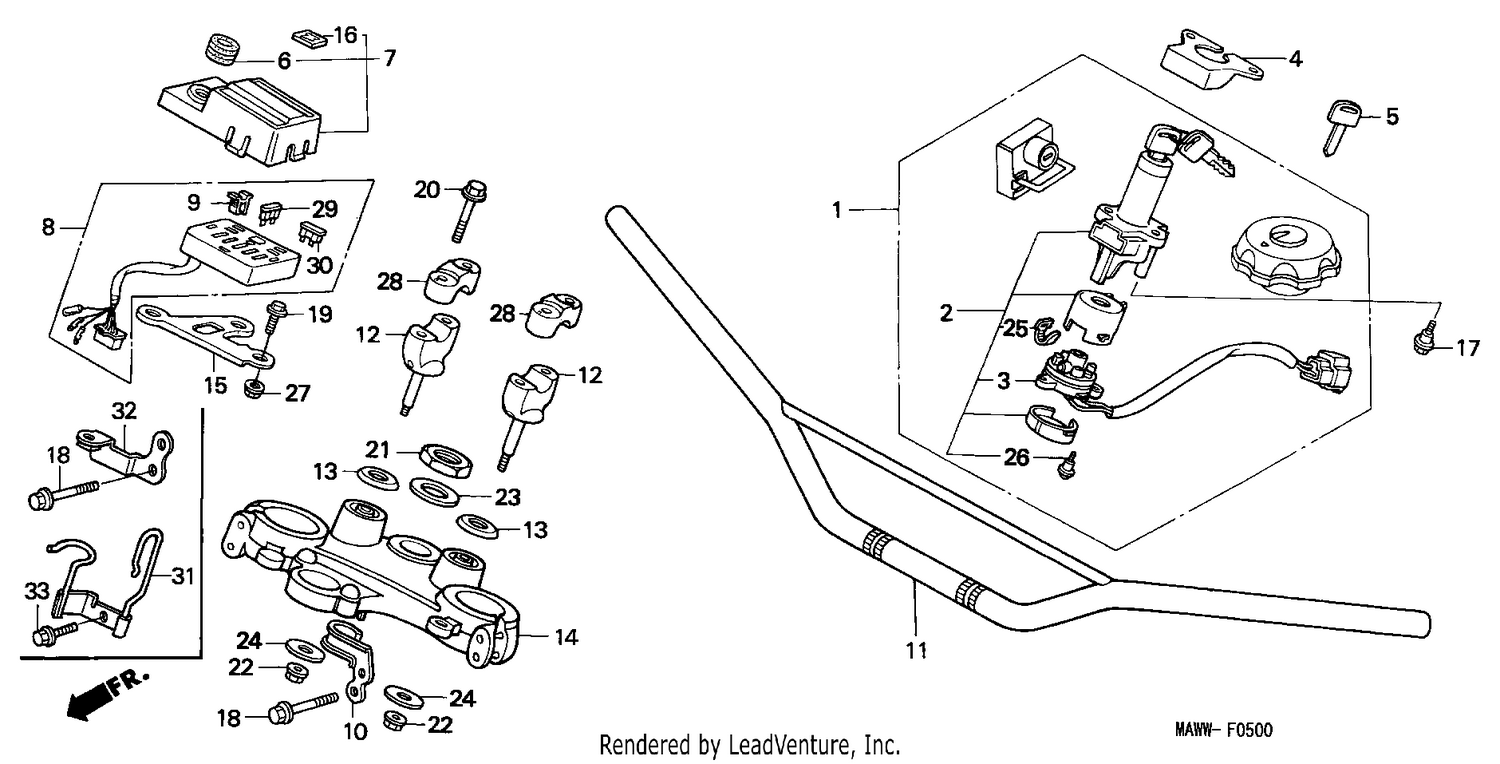 HANDLE PIPE/TOP BRIDGE