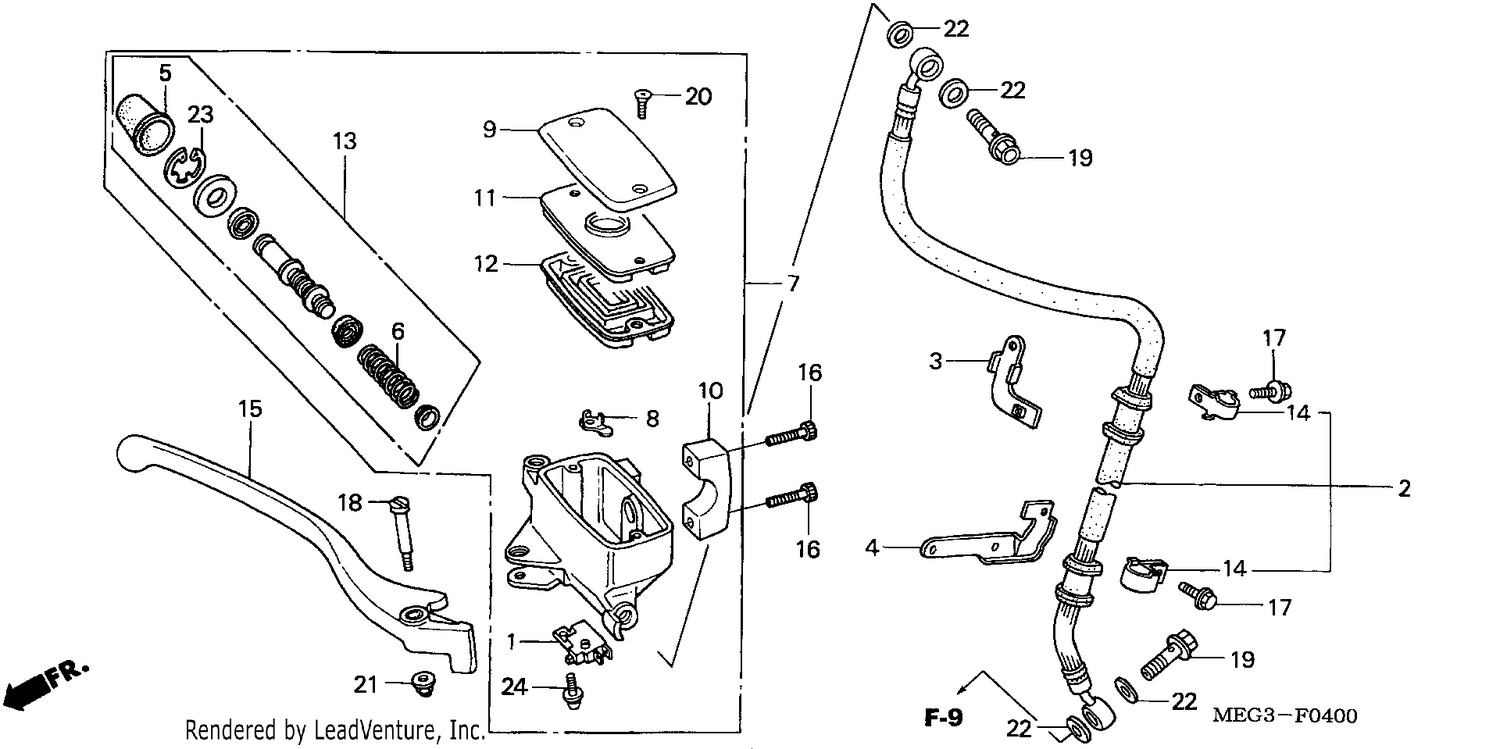 FR. BRAKE MASTER CYLINDER