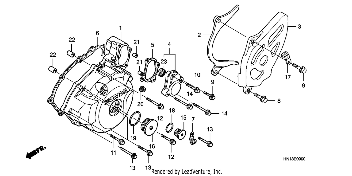 LEFT CRANKCASE COVER