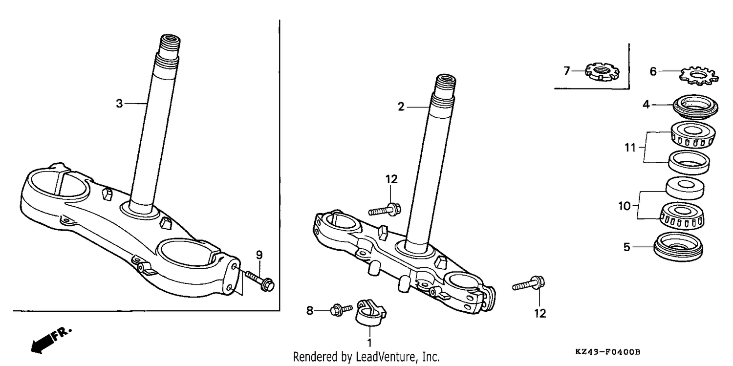 STEERING STEM (CR125RL/RM/RN/RP/RR)