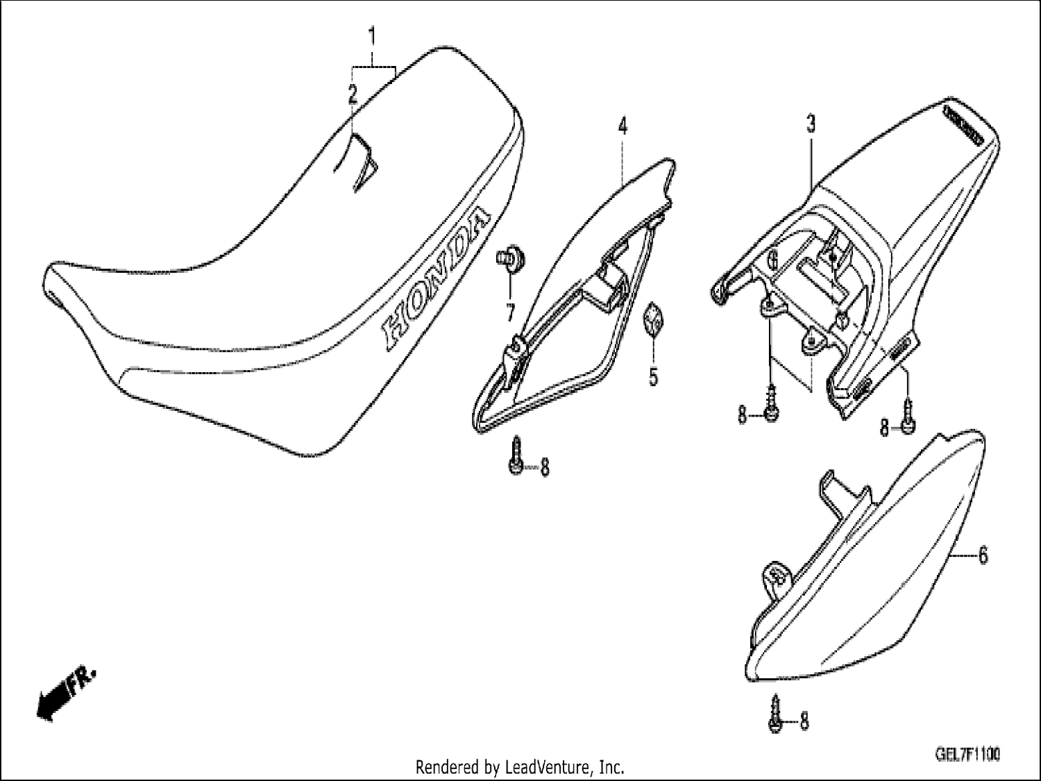  SEAT/REAR FENDER