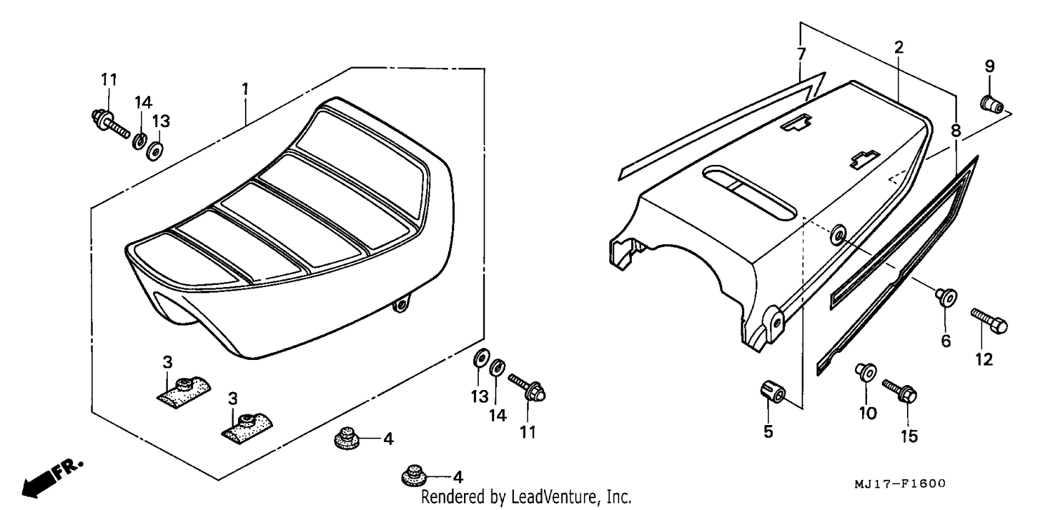 SEAT/REAR COWL