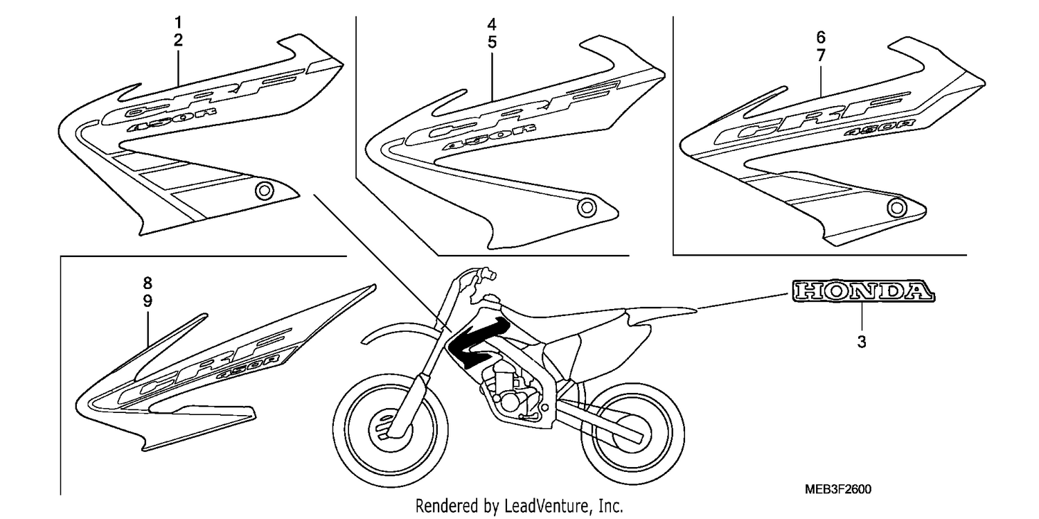 MARK (CRF450R2,3,4,5)