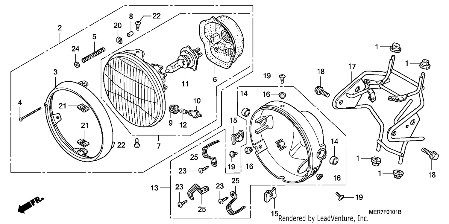 HEADLIGHT (CBF600N/NA)
